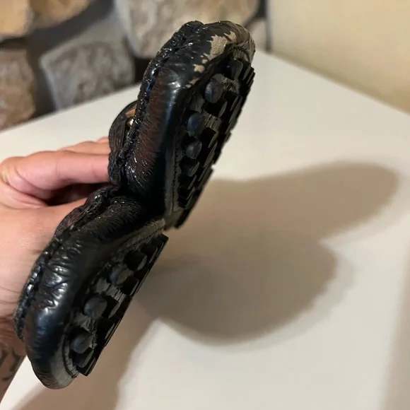 Tory Burch Kendrick Driver Loafers in Blue Size 7.5 - Picture 6 of 14